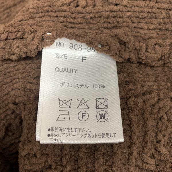 チャオパニック CIAOPANIC ニット、セーター セーター ニット 長袖 無地 クルーネック FREE 無地 茶 / ブラウン / レディース USED 古着 中古 10027502