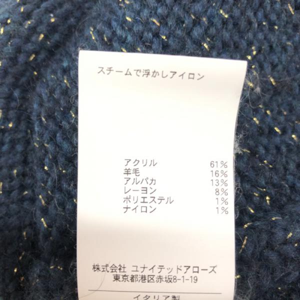 ビューティアンドユースユナイテッドアローズ BEAUTY&YOUTH UNITED ARROWS ニット、セーター セーター ニット 長袖 無地 クルーネック 無地 紺 / ネイビー / レディース USED 古着 中古 10027558
