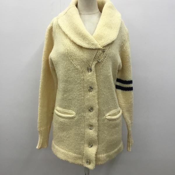アダムエロペ ADAM ET ROPE' カーディガン カーディガン ニット ショールカラー 無地 長袖 38 無地 レディース USED 古着 中古 10027736