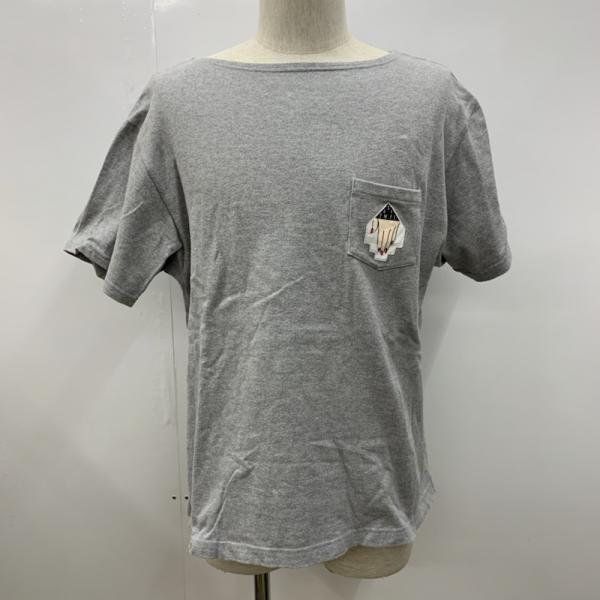 シーイー C E Tシャツ Tシャツ 半袖 無地 イラスト ワンポイント C E M 無地 灰 / グレー / メンズ USED 古着 中古 10028084