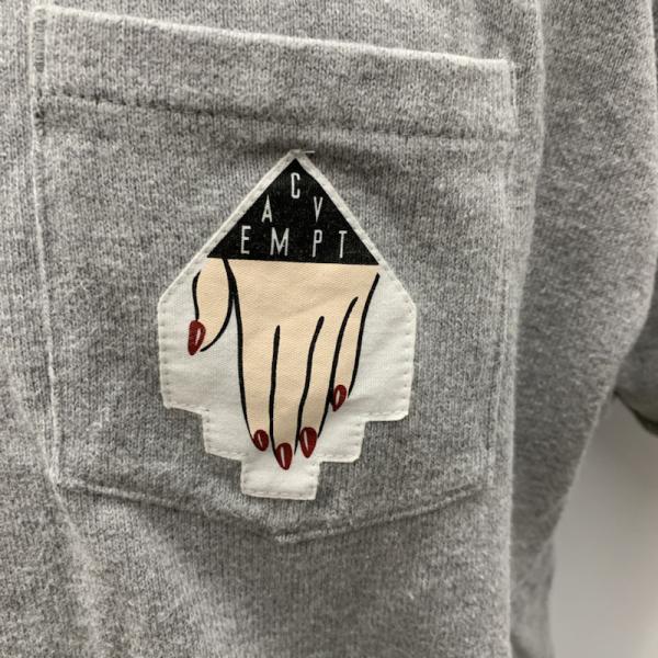 シーイー C E Tシャツ Tシャツ 半袖 無地 イラスト ワンポイント C E M 無地 灰 / グレー / メンズ USED 古着 中古 10028084