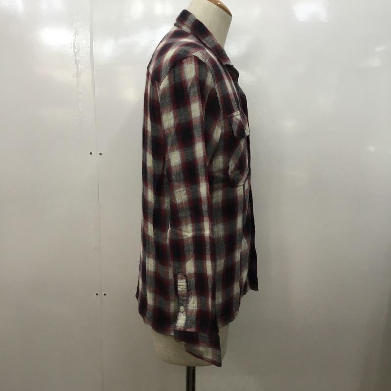 ダブルタップス W)TAPS シャツ、ブラウス 長袖 WTAPS 091GWDT-SHM03 チェック S チェック 白 / ホワイト / X 赤 / レッド / X 紺 / ネイビー / メンズ USED 古着 中古 10028267