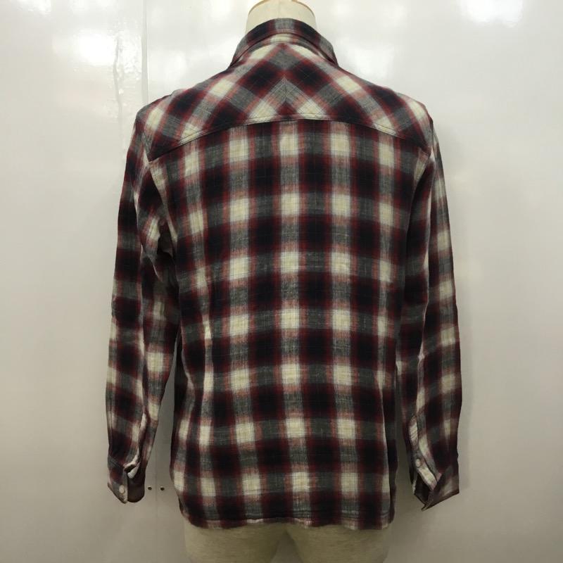 ダブルタップス W)TAPS シャツ、ブラウス 長袖 WTAPS 091GWDT-SHM03 チェック S チェック 白 / ホワイト / X 赤 / レッド / X 紺 / ネイビー / メンズ USED 古着 中古 10028267