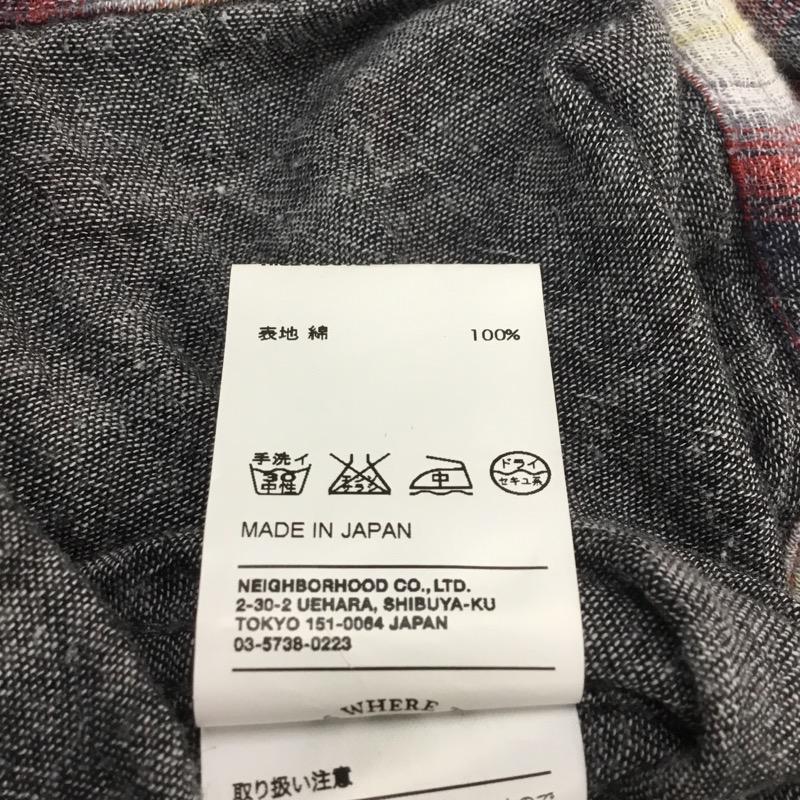 ダブルタップス W)TAPS シャツ、ブラウス 長袖 WTAPS 091GWDT-SHM03 チェック S チェック 白 / ホワイト / X 赤 / レッド / X 紺 / ネイビー / メンズ USED 古着 中古 10028267