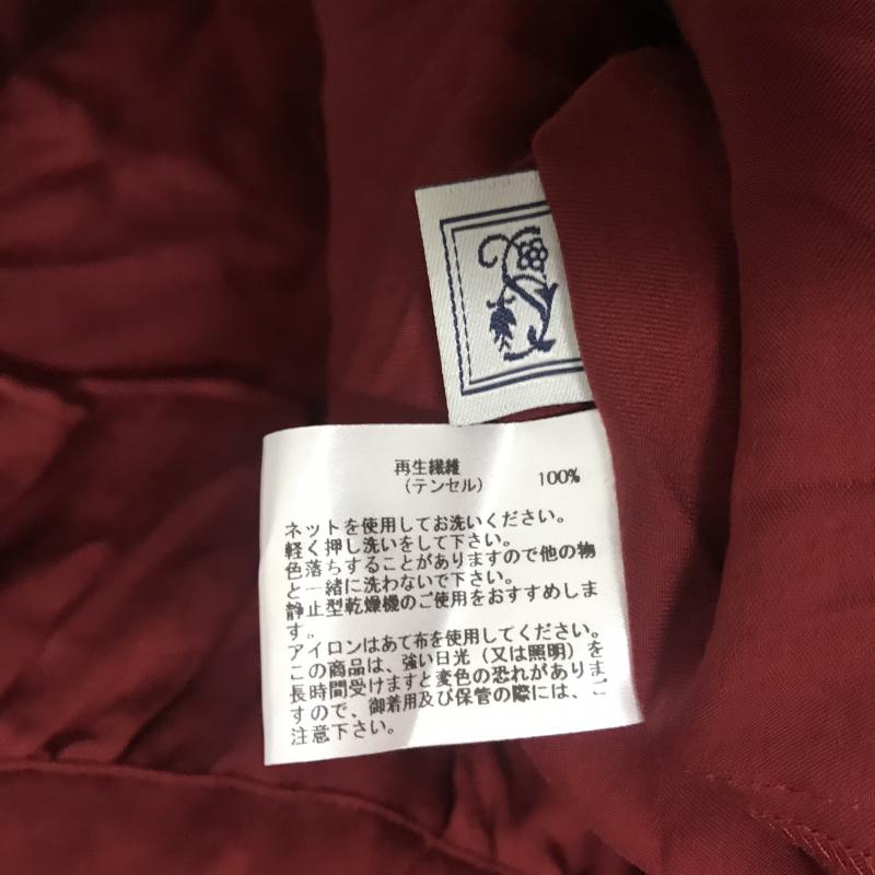シードレイク Seadrake シャツ、ブラウス 長袖 38 無地 赤 / レッド / レディース USED 古着 中古 10028370