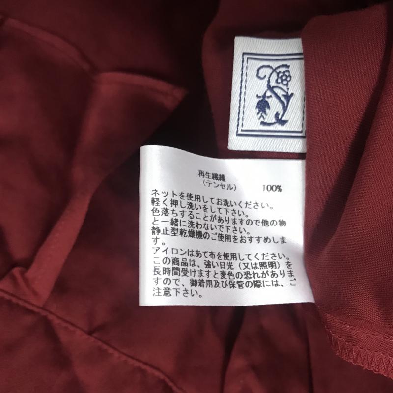 シードレイク Seadrake シャツ、ブラウス 長袖 38 無地 赤 / レッド / レディース USED 古着 中古 10028372