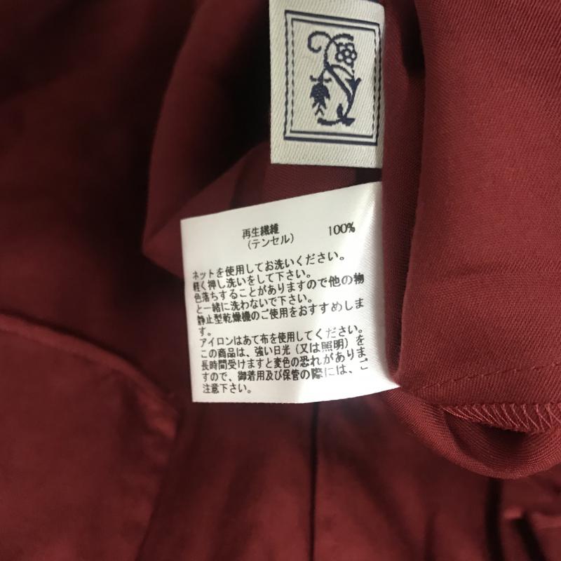 シードレイク Seadrake シャツ、ブラウス 長袖 38 無地 赤 / レッド / レディース USED 古着 中古 10028373