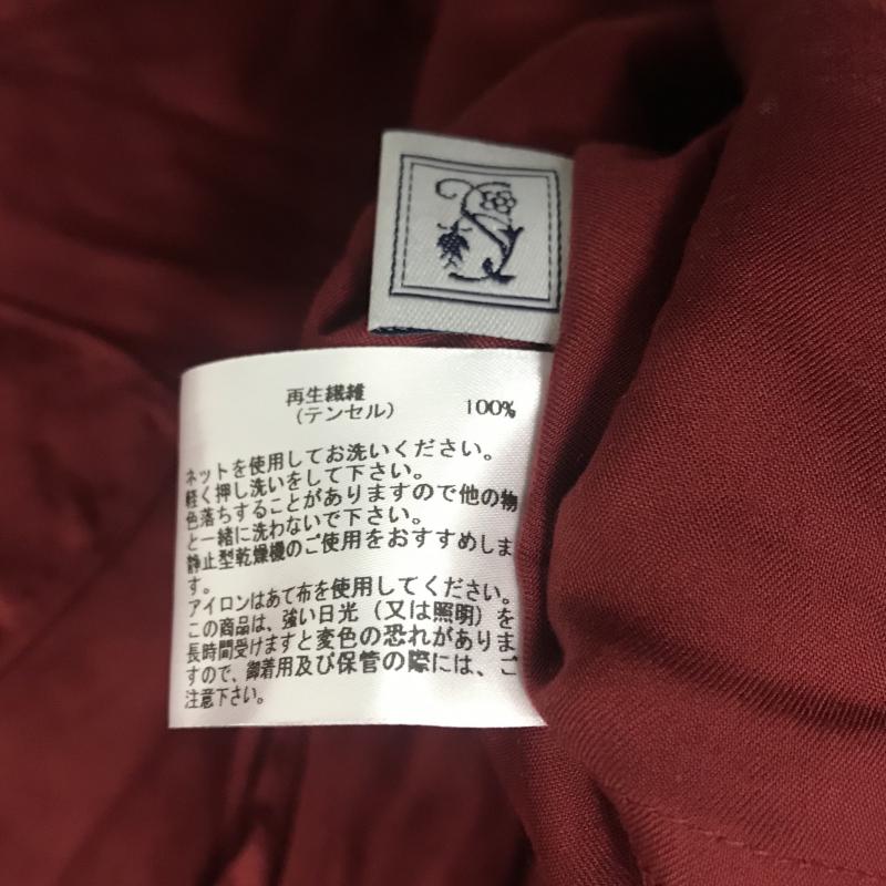 シードレイク Seadrake シャツ、ブラウス 長袖 38 無地 赤 / レッド / レディース USED 古着 中古 10028378