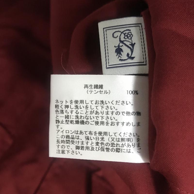 シードレイク Seadrake シャツ、ブラウス 長袖 38 無地 赤 / レッド / レディース USED 古着 中古 10028380
