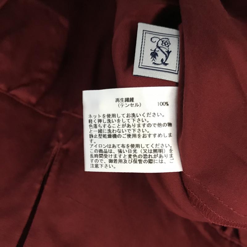 シードレイク Seadrake シャツ、ブラウス 長袖 40 無地 赤 / レッド / レディース USED 古着 中古 10028387
