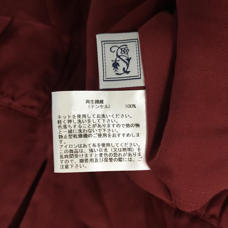 シードレイク Seadrake シャツ、ブラウス 長袖 40 無地 赤 / レッド / レディース USED 古着 中古 10028388
