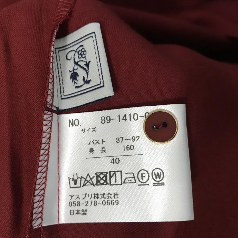 シードレイク Seadrake シャツ、ブラウス 長袖 40 無地 赤 / レッド / レディース USED 古着 中古 10028389