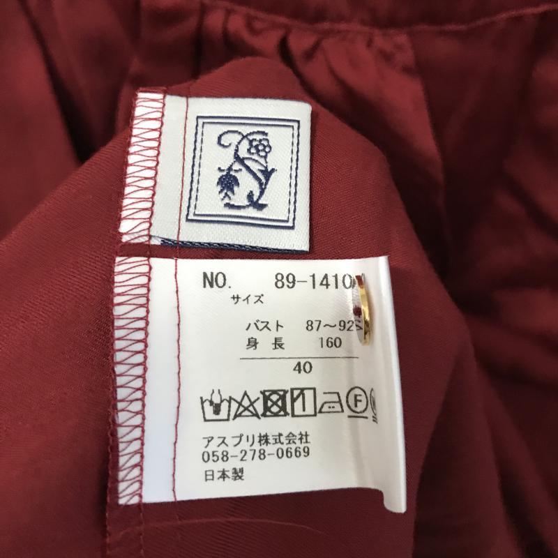 シードレイク Seadrake シャツ、ブラウス 長袖 40 無地 赤 / レッド / レディース USED 古着 中古 10028391