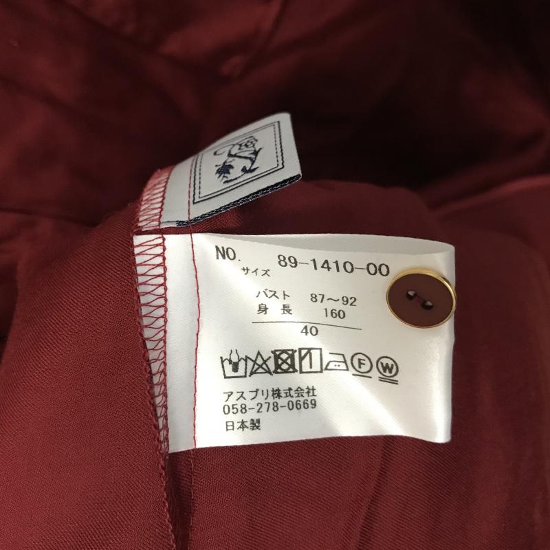 シードレイク Seadrake シャツ、ブラウス 長袖 40 無地 赤 / レッド / レディース USED 古着 中古 10028392