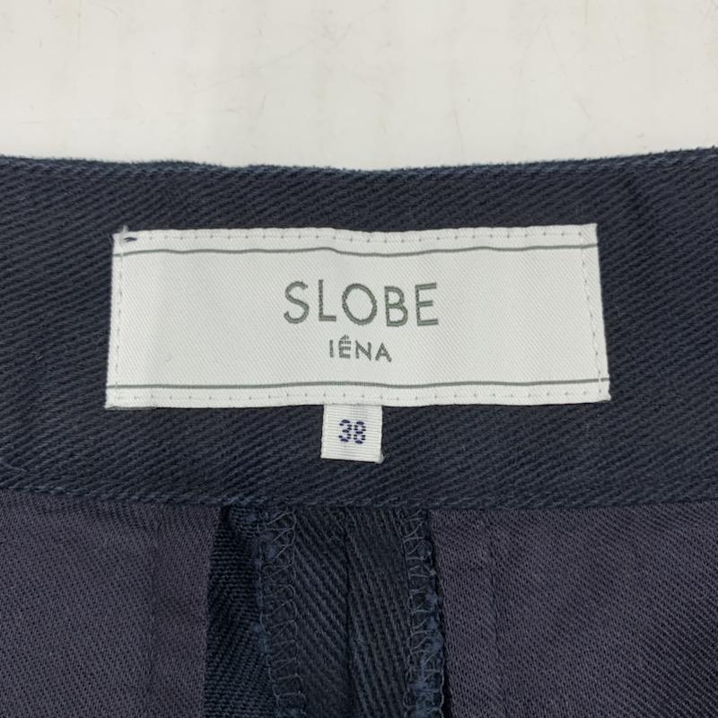 スローブイエナ SLOBE IENA ボトムス ボトムス ワイドパンツ 無地 38 無地 紺 / ネイビー / レディース USED 古着 中古 10028977