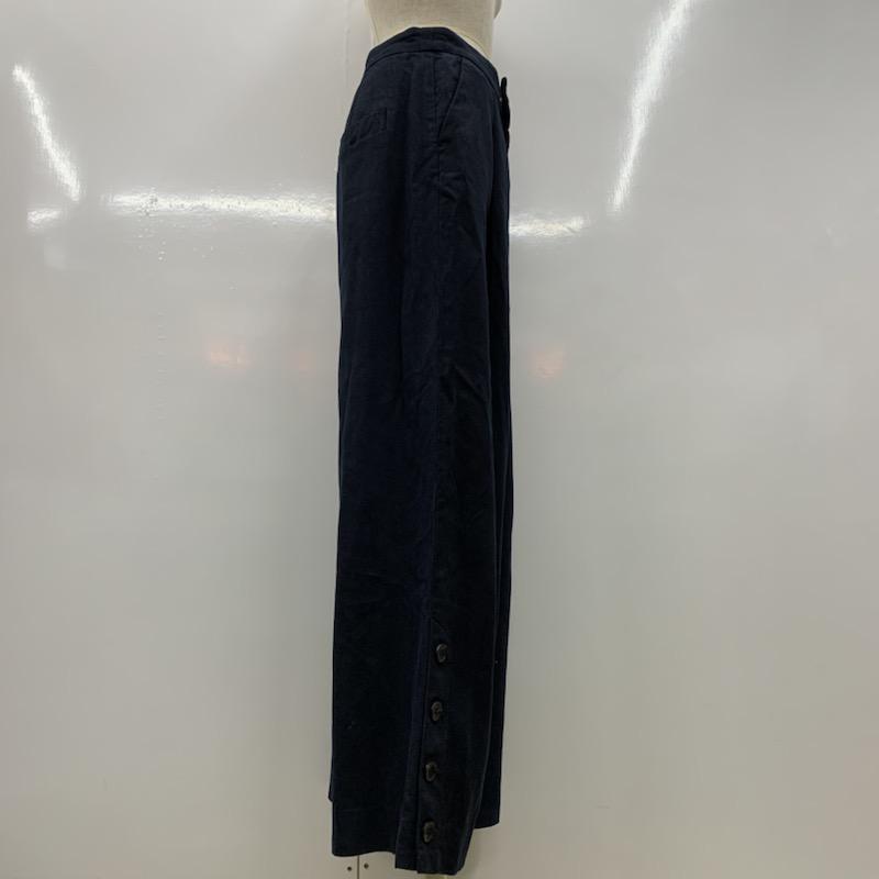 スローブイエナ SLOBE IENA ボトムス ボトムス ワイドパンツ 無地 38 無地 紺 / ネイビー / レディース USED 古着 中古 10028977