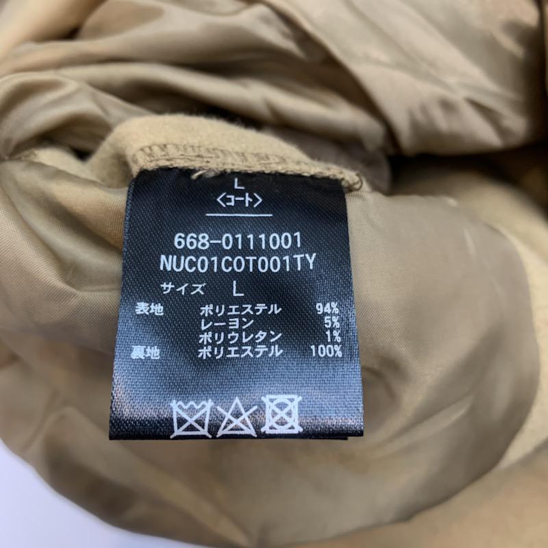 ナノユニバース nano・universe コート コート一般 ステンカラーコート 無地 L 無地 キャメル / キャメル / メンズ USED 古着 中古 10029007