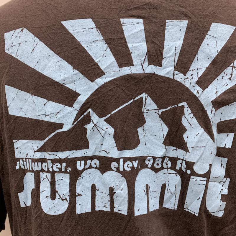 メンズ メンズ Tシャツ 半袖 無地 ロゴ プリント XL 無地 X ロゴ、文字 X プリント 茶 / ブラウン / X 水色 / ライトブルー / メンズ USED 古着 中古 10029052