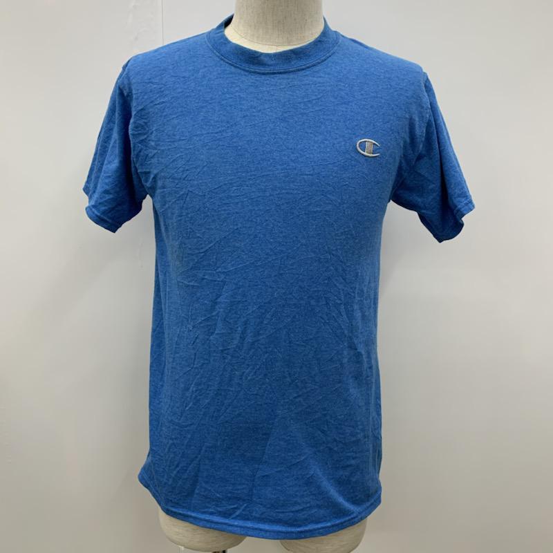 チャンピオン Champion Tシャツ 半袖 無地 ワンポイント 刺繍 S 無地 X ワンポイント X 刺繍 水色 / ライトブルー / メンズ USED 古着 中古 10029057