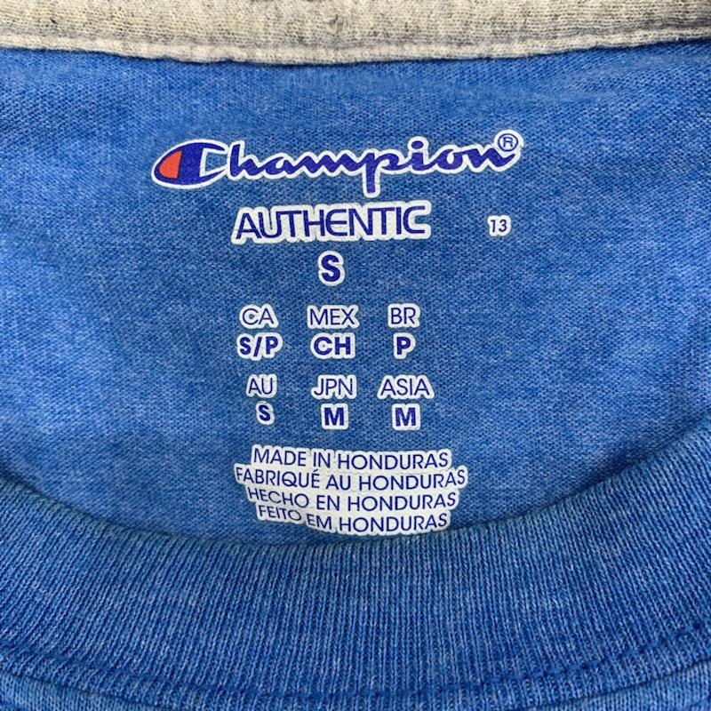 チャンピオン Champion Tシャツ 半袖 無地 ワンポイント 刺繍 S 無地 X ワンポイント X 刺繍 水色 / ライトブルー / メンズ USED 古着 中古 10029057