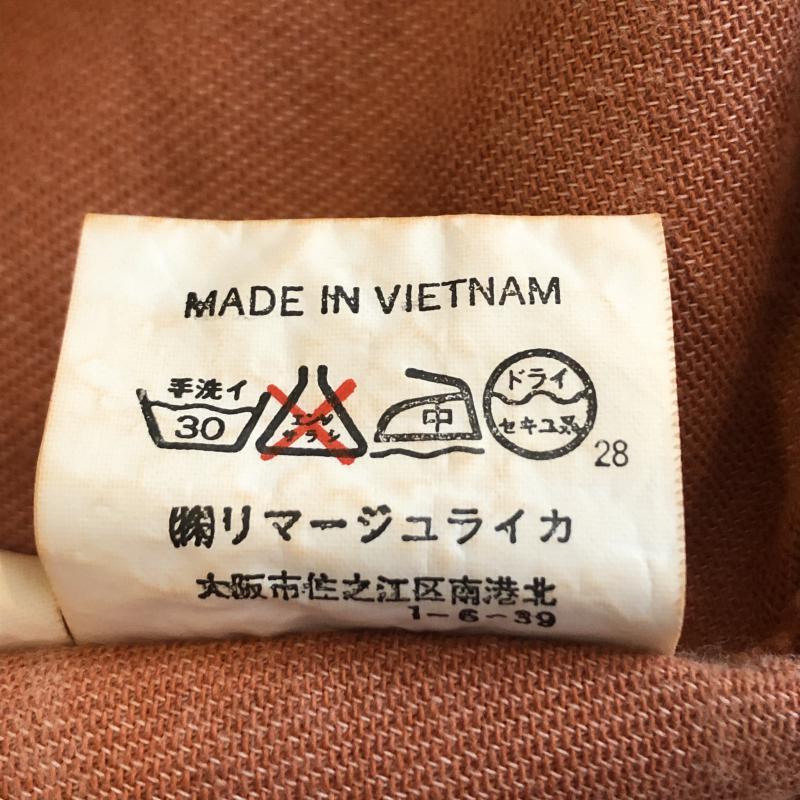 カステルバジャック スポーツ CASTELBAJAC SPORT シャツ、ブラウス 長袖 動物柄刺繍シャツ 雪だるま オーバーサイズ 2 無地 X ロゴ、文字 X 刺繍 X ワンポイント X キャラクター X X アニマル柄 橙 / オレンジ / X 茶 / ブラウン / メンズ USED 古着 中古 10029103