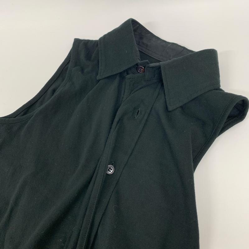 ワイズ Y's カットソー 半袖 ノースリーブ 1 無地 黒 / ブラック /  レディース USED 古着 中古 10029221