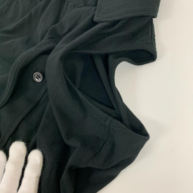 ワイズ Y's カットソー 半袖 ノースリーブ 1 無地 黒 / ブラック /  レディース USED 古着 中古 10029221