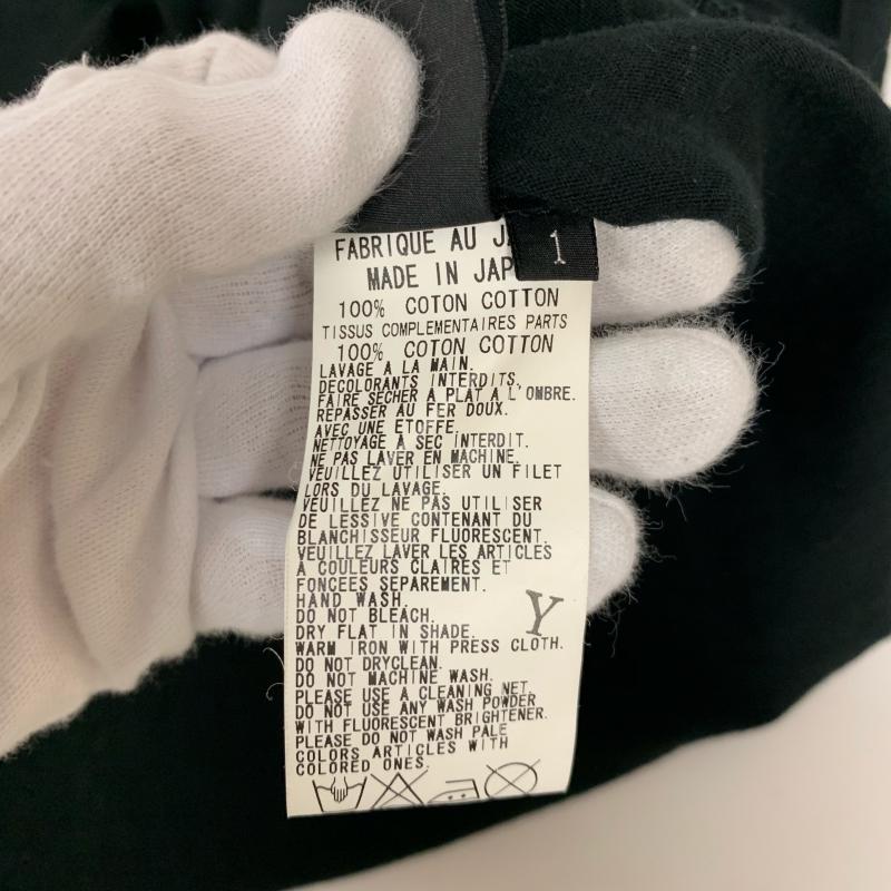 ワイズ Y's カットソー 半袖 ノースリーブ 1 無地 黒 / ブラック /  レディース USED 古着 中古 10029221