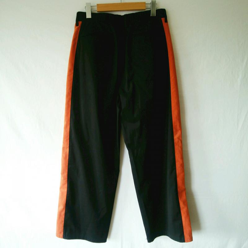 シャリーフ SHAREEF ボトムス ボトムス ワイドパンツ 1 無地 黒 / ブラック / X 橙 / オレンジ / メンズ USED 古着 中古 10029255