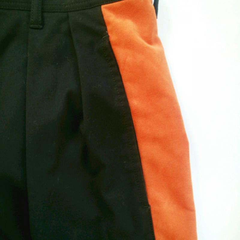 シャリーフ SHAREEF ボトムス ボトムス ワイドパンツ 1 無地 黒 / ブラック / X 橙 / オレンジ / メンズ USED 古着 中古 10029255