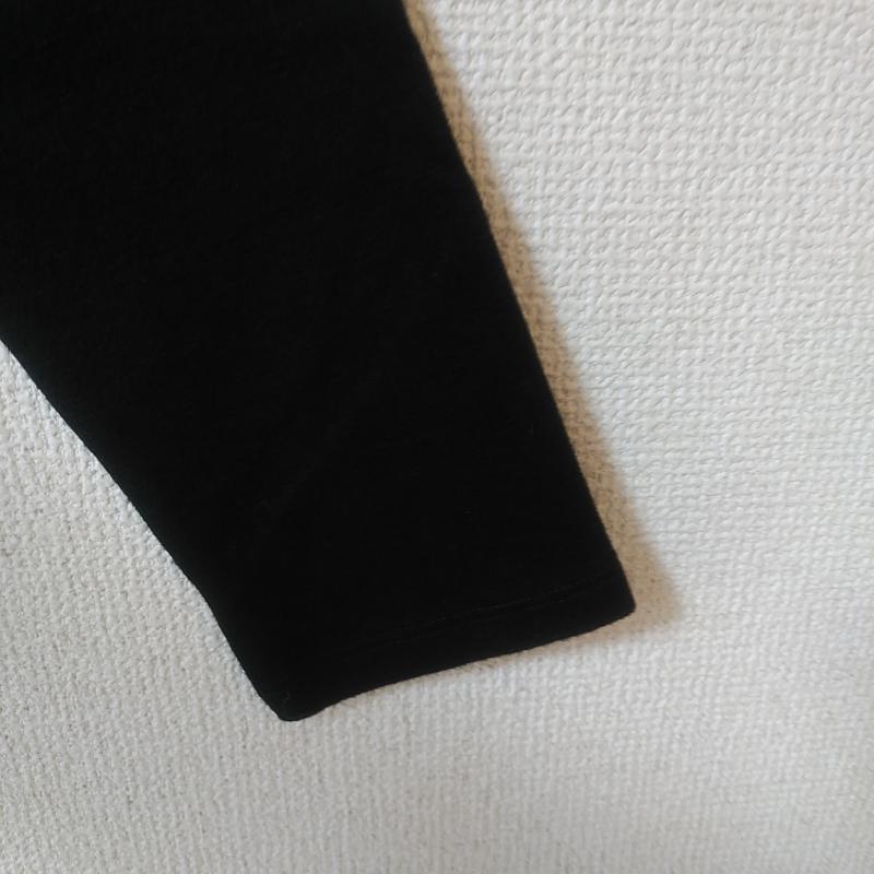 アンナクリーク anna kreek カットソー 長袖 ニットカットソー 無地 黒 / ブラック /  レディース USED 古着 中古 10029271