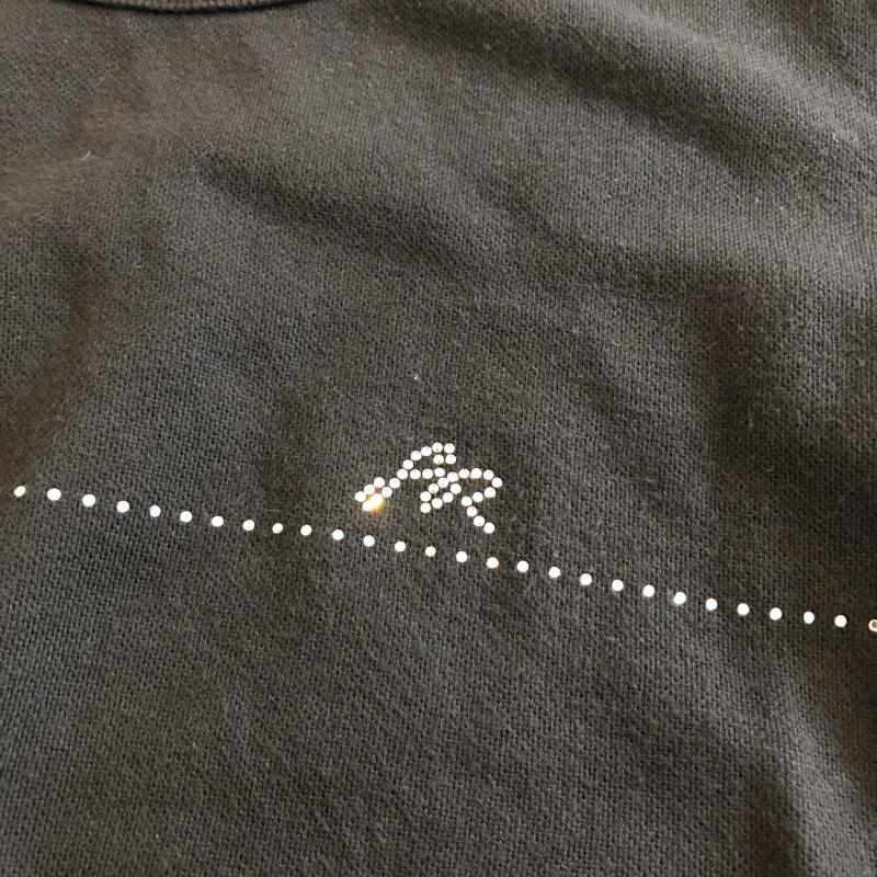 ソニアリキエル SONIA RYKIEL カットソー 半袖 ショート丈カットソー ラインストーン 無地 X ロゴ、文字 X ワンポイント X  黒 / ブラック /  レディース USED 古着 中古 10029275