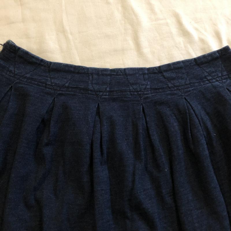 マークバイマークジェイコブス MARC by MARC JACOBS スカート ミニスカート デニム風デザインスカート カットソー地 XS 無地 X  インディゴ / インディゴ /  レディース USED 古着 中古 10029311