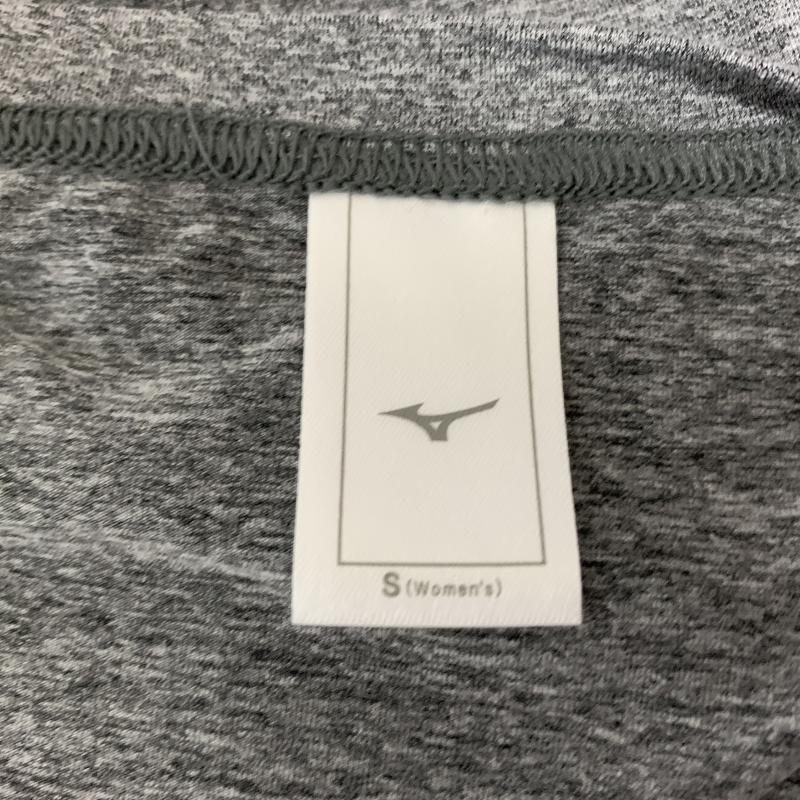 ミズノ MIZUNO カットソー 長袖 S ワンポイント X 無地 灰 / グレー /  レディース USED 古着 中古 10029328