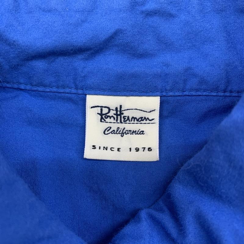 ロンハーマン カリフォルニア Ron Herman California シャツ、ブラウス 長袖 XS 無地 青 / ブルー / レディース USED 古着 中古 10029454