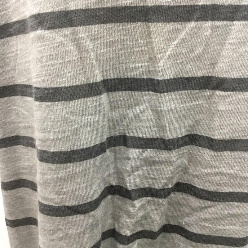 メンズ メンズ Tシャツ 半袖 Vネック ボーダー 3L ボーダー柄 灰 / グレー / X ダークグレー / ダークグレー / X 赤 / レッド / メンズ USED 古着 中古 10029769