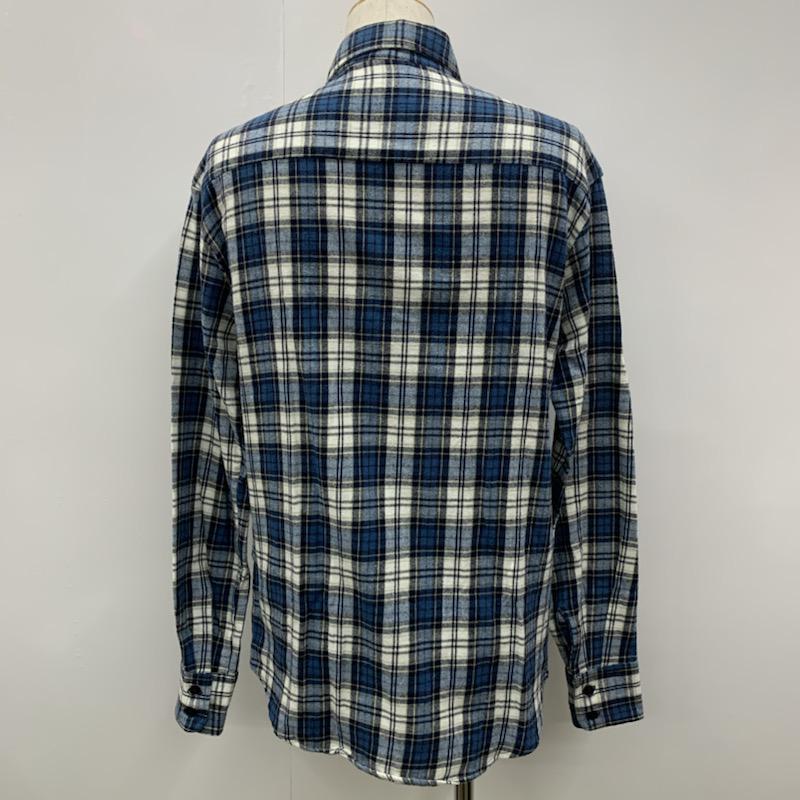 ジ エルダー ステーツマン The Elder Statesman シャツ、ブラウス 長袖 チェック XS チェック 青 / ブルー / メンズ USED 古着 中古 10029989