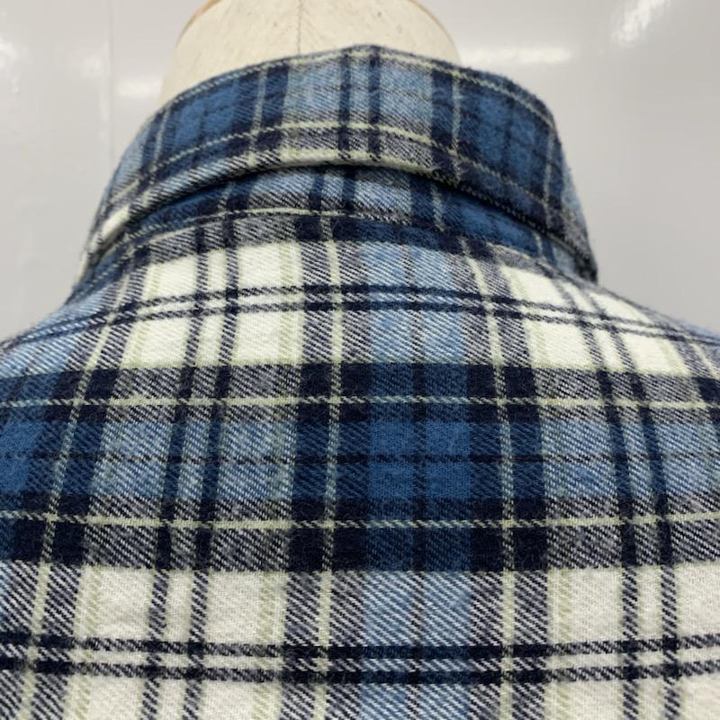 ジ エルダー ステーツマン The Elder Statesman シャツ、ブラウス 長袖 チェック XS チェック 青 / ブルー / メンズ USED 古着 中古 10029989