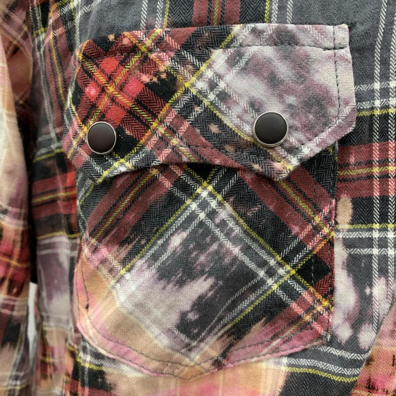 ハーマンオム HERMAN HOMME シャツ、ブラウス 長袖 XL チェック 赤 / レッド / メンズ USED 古着 中古 10029991