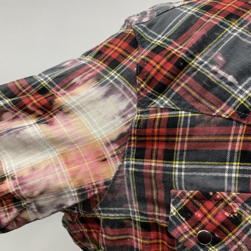 ハーマンオム HERMAN HOMME シャツ、ブラウス 長袖 XL チェック 赤 / レッド / メンズ USED 古着 中古 10029991
