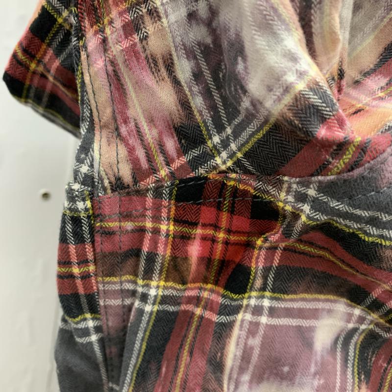 ハーマンオム HERMAN HOMME シャツ、ブラウス 長袖 XL チェック 赤 / レッド / メンズ USED 古着 中古 10029991