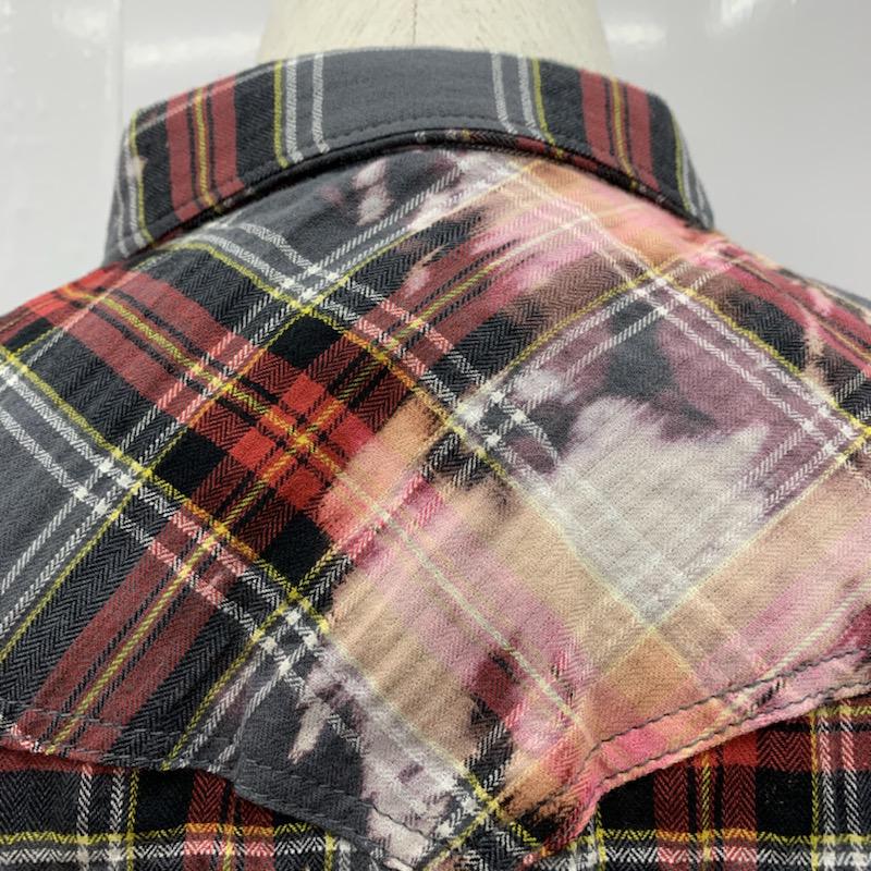 ハーマンオム HERMAN HOMME シャツ、ブラウス 長袖 XL チェック 赤 / レッド / メンズ USED 古着 中古 10029991