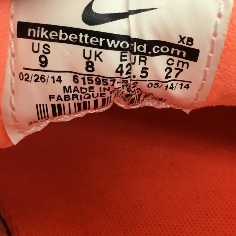 ナイキ NIKE スニーカー スニーカー 615957-812 27cm 箱有 27.0cm 無地 X ロゴ、文字 橙 / オレンジ / メンズ USED 古着 中古 10030233