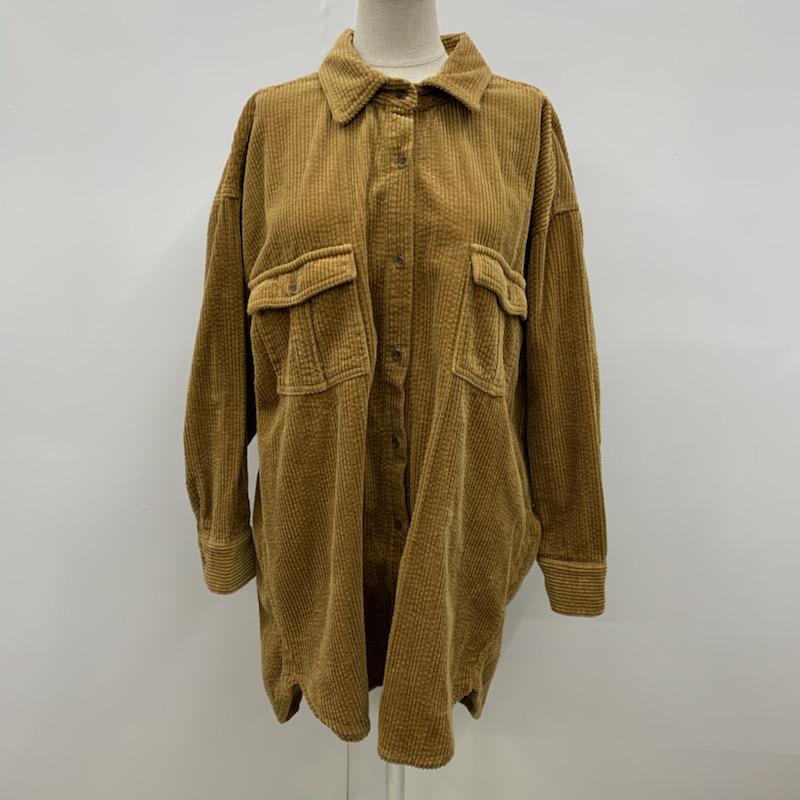 フリークスストア FREAK'S STORE シャツ、ブラウス 長袖 コーデュロイ 無地 FREE 無地 キャメル / キャメル / レディース USED 古着 中古 10030323