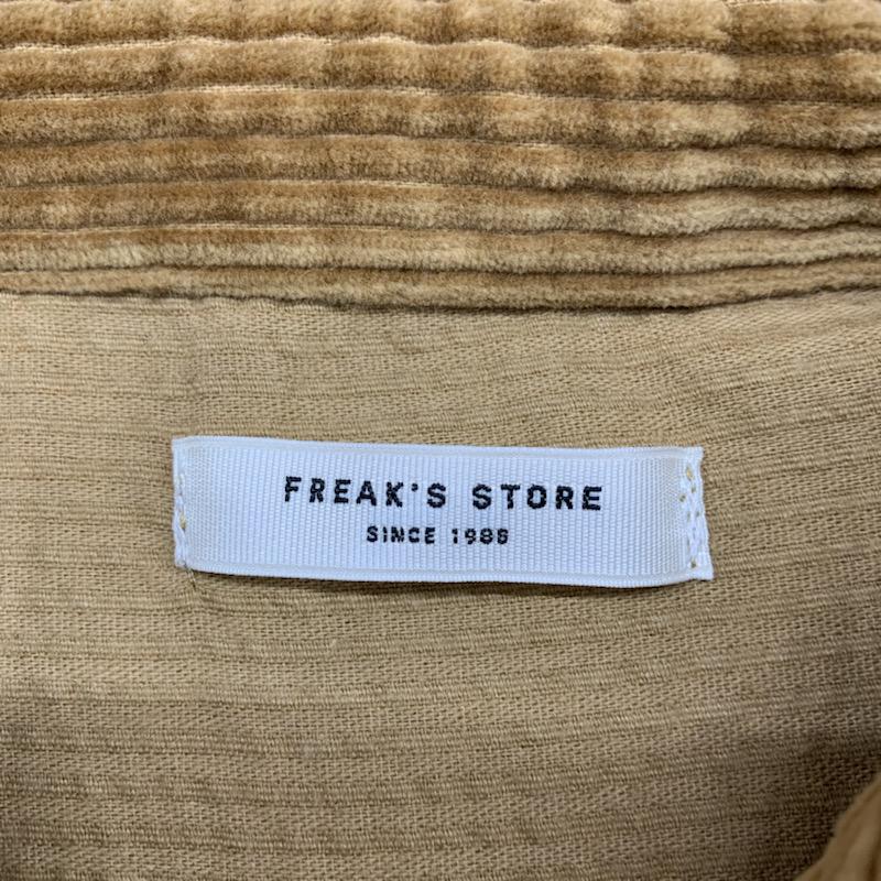 フリークスストア FREAK'S STORE シャツ、ブラウス 長袖 コーデュロイ 無地 FREE 無地 キャメル / キャメル / レディース USED 古着 中古 10030323