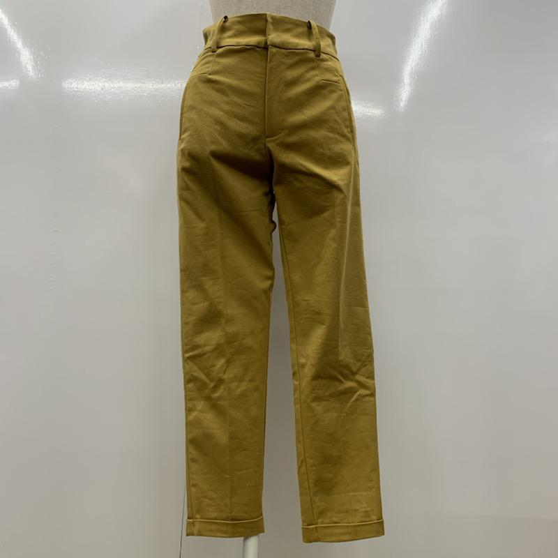 アーバンリサーチ URBAN RESEARCH ボトムス ボトムス WAREHOUSE センタープレスパンツ WH86-24N014 M 無地 黄 / イエロー / レディース USED 古着 中古 10030329