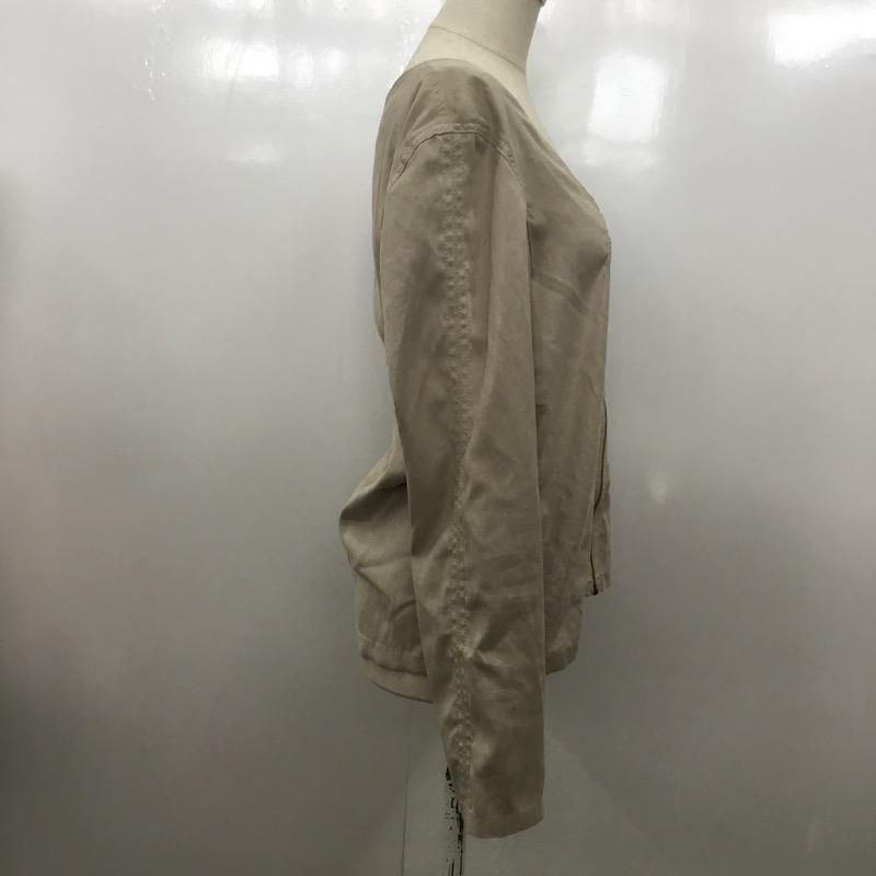 アンタイトル UNTITLED ジャケット、上着 ジャンパー、ブルゾン 2 無地 ベージュ / ベージュ / レディース USED 古着 中古 10030469