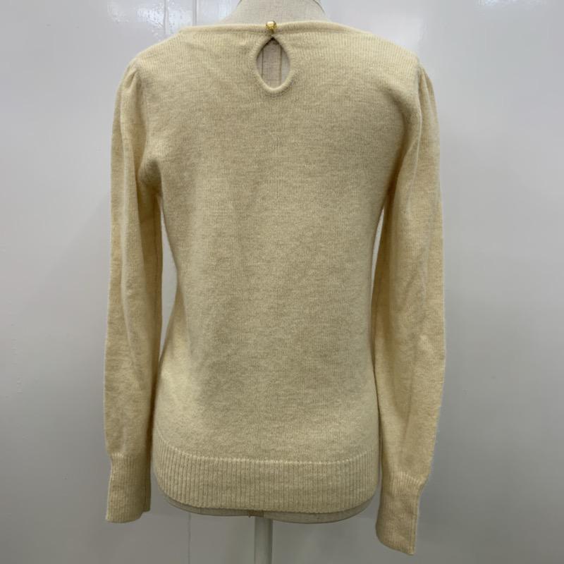 ロペピクニック ROPE' PICNIC ニット、セーター 長袖 38 無地 オフホワイト / オフホワイト / レディース USED 古着 中古 10030506