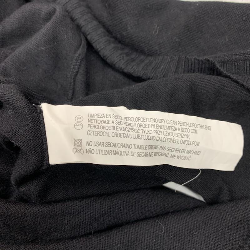 ザラ ZARA カーディガン 長袖 レイヤードカーディガン M 無地 黒 / ブラック / レディース USED 古着 中古 10030547