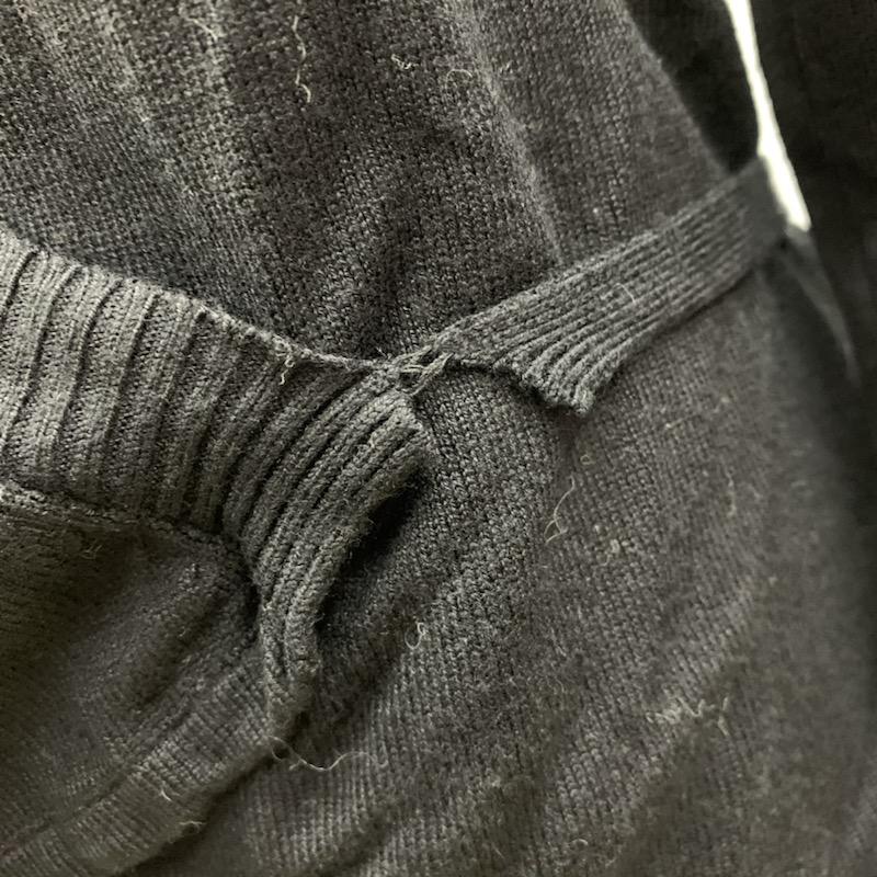 ザラ ZARA カーディガン 長袖 レイヤードカーディガン M 無地 黒 / ブラック / レディース USED 古着 中古 10030547